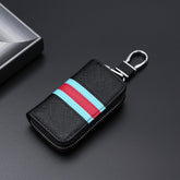 Kuber Industries Key Case|Keychain/Keyring/Key Tag|Car Key Clip, Key Holder, Key Organizer (Black)
